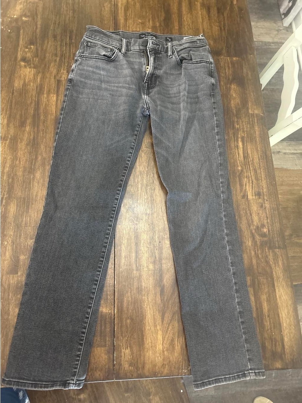 Lucky Brand Women's Charcoal Straight-Leg Jeans